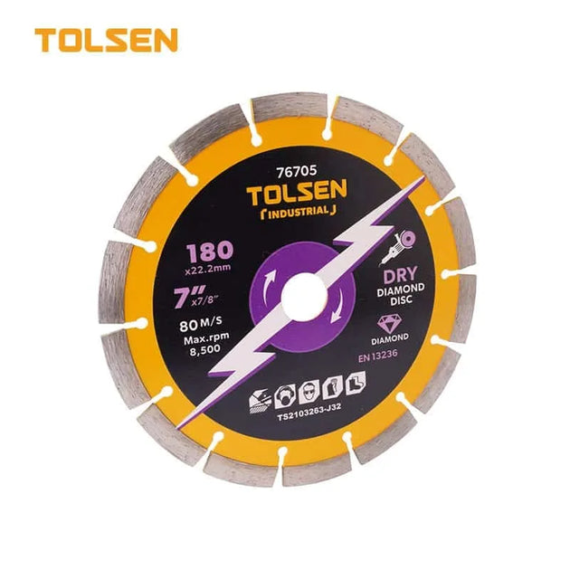 SEGMENTED DISC 230mm TOL76707 TOLSEN