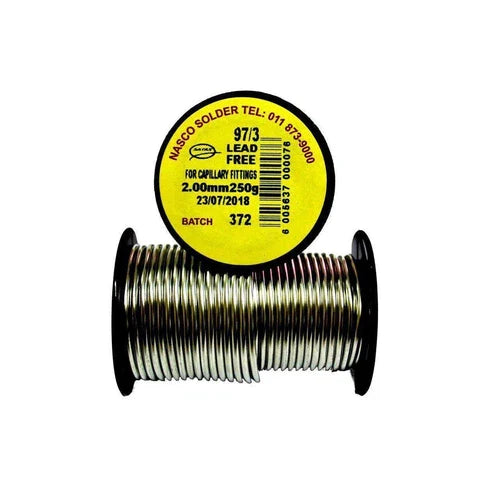 SOLDER WIRE 250G 97/3 SOLID NASCO