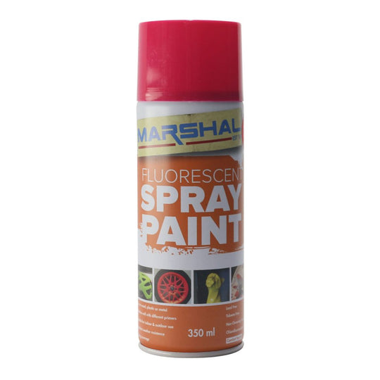 SPRAY PAINT FLOURESCENT PINK 350ml 1113M MARSHAL