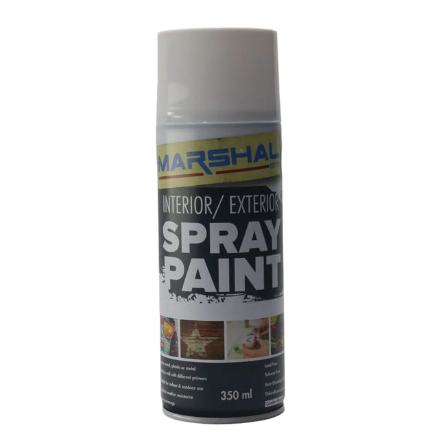 SPRAY PAINT MATT WHITE 350ml 1110M MARSHAL