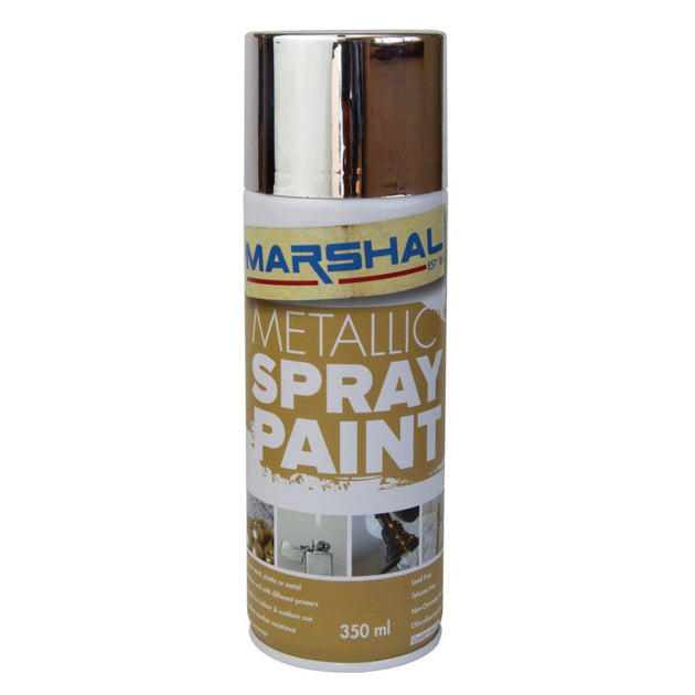 SPRAY PAINT METALLIC CHROME 350ml 1116M MARSHAL