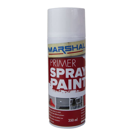 SPRAY PAINT PRIMER WHITE 350ml 1136M MARSHAL