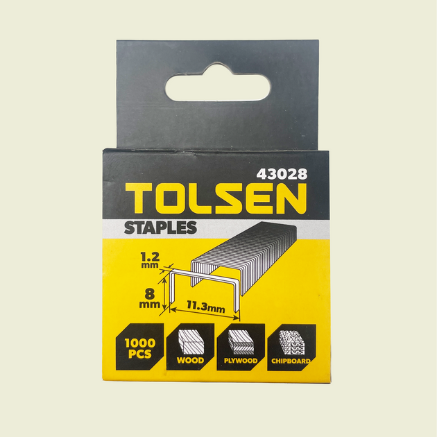STAPLES 8mmx1.2mm TOL43028 TOLSEN
