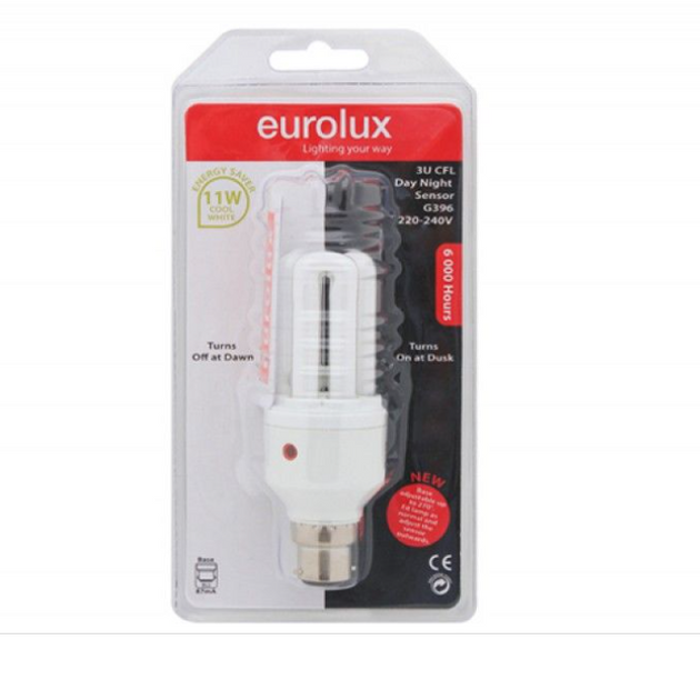 Energy Saver D/N Sensor 20w B22 CW Eurolux G280