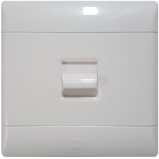 Stove Isolator 60A 2P White CBI
