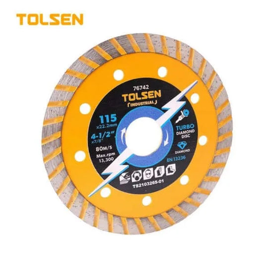 TURBO DISC 115mm DIAMOND TOL76742 TOLSEN